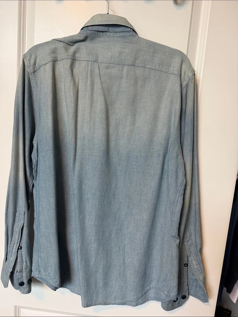 Banana Republic Light Wash Denim Button-Down Shirt